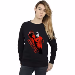 Disney - Sweat THE INCREDIBLES SAVING THE DAY - Femme (Noir)