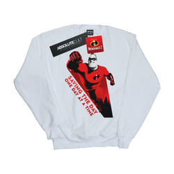 Disney - Sweat THE INCREDIBLES SAVING THE DAY - Garçon (Blanc)