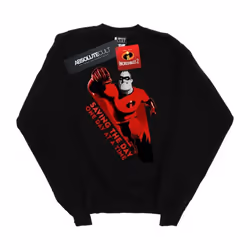 Disney - Sweat THE INCREDIBLES SAVING THE DAY - Fille (Noir)