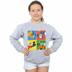 Disney - Sweat - Fille (Gris chiné)