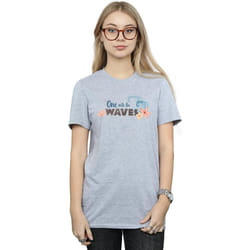 Disney - T-shirt ONE THE WAVES - Femme (Gris chiné)