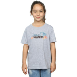 Disney - T-shirt ONE THE WAVES - Fille (Gris chiné)