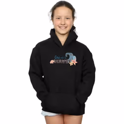 Disney - Sweat à capuche ONE THE WAVES - Fille (Noir)