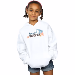 Disney - Sweat à capuche ONE THE WAVES - Fille (Blanc)