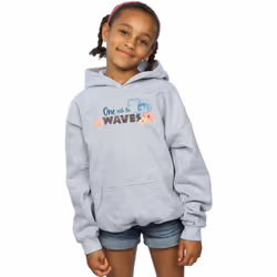Disney - Sweat à capuche ONE THE WAVES - Fille (Gris chiné)