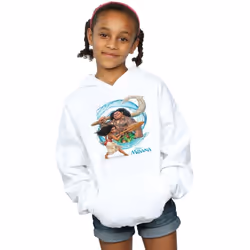 Disney - Sweat à capuche - Fille (Blanc)