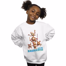 Disney - Sweat FEAR THE KAKAMORA - Fille (Blanc)