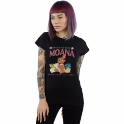 Disney - T-shirt BORN IN THE OCEAN - Femme (Noir)
