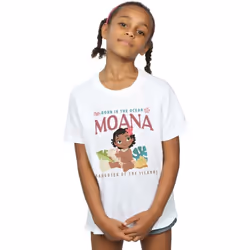 Disney - T-shirt BORN IN THE OCEAN - Fille (Blanc)