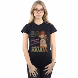 Disney - T-shirt NATURAL BORN NAVIGATOR - Femme (Noir)