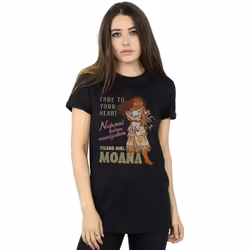 Disney - T-shirt NATURAL BORN NAVIGATOR - Femme (Noir)