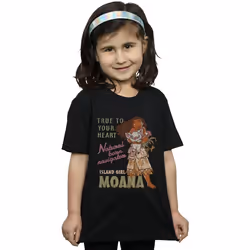 Disney - T-shirt NATURAL BORN NAVIGATOR - Fille (Noir)