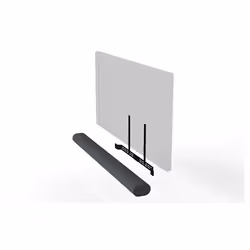Flexson Sonos Arc, 101,6 cm (40"), 2,03 m (80"), 200 x 200 mm, 800 x 800 mm, Acier inoxydable, Noir