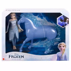 Coffret poupée - DISNEY - Elsa et Nokk - Chevelure réaliste - Tenue pailletée - 2 poupées
