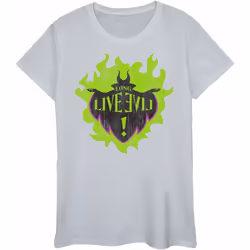 Disney - T-shirt THE DESCENDANTS LONG LIVE - Femme (Gris chiné)