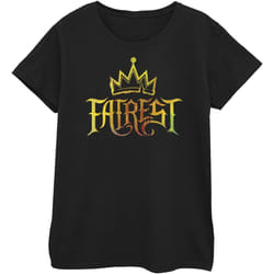 Disney - T-shirt THE DESCENDANTS FAIREST GOLD - Femme (Noir)