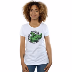 Disney - T-shirt NIGHTMARE BEFORE CHRISTMAS ROLL THE DICE - Femme (Blanc)