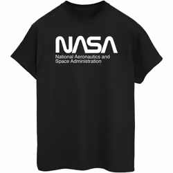 NASA - T-shirt AERONAUTICS AND SPACE - Femme (Noir)