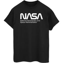 NASA - T-shirt AERONAUTICS AND SPACE - Femme (Noir)