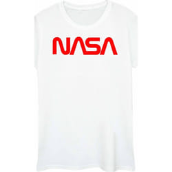 NASA - T-shirt AERONAUTICS AND SPACE - Femme (Blanc)