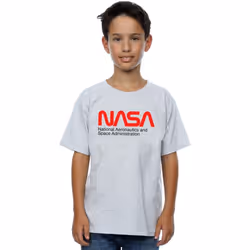 NASA - T-shirt AERONAUTICS AND SPACE - Garçon (Gris chiné)