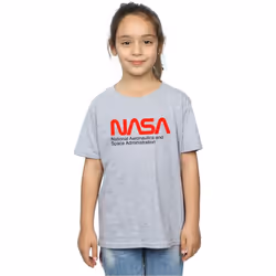 NASA - T-shirt AERONAUTICS AND SPACE - Fille (Gris chiné)