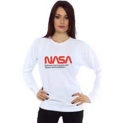 NASA - Sweat AERONAUTICS AND SPACE - Femme (Blanc)
