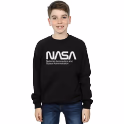NASA - Sweat AERONAUTICS AND SPACE - Garçon (Noir)