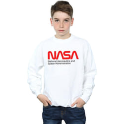 NASA - Sweat AERONAUTICS AND SPACE - Garçon (Blanc)