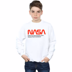 NASA - Sweat AERONAUTICS AND SPACE - Garçon (Blanc)