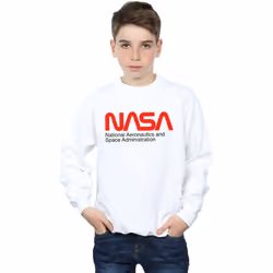 NASA - Sweat AERONAUTICS AND SPACE - Garçon (Blanc)