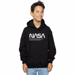 NASA - Sweat à capuche AERONAUTICS AND SPACE - Garçon (Noir)