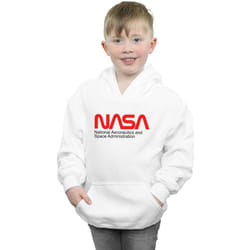 NASA - Sweat à capuche AERONAUTICS AND SPACE - Garçon (Blanc)