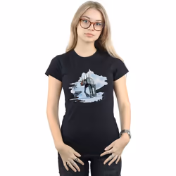 Star Wars - T-shirt AT-AT - Femme (Noir)