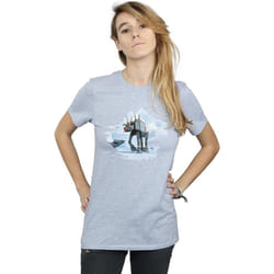 Star Wars - T-shirt AT-AT - Femme (Gris chiné)