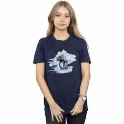 Star Wars - T-shirt AT-AT - Femme (Bleu marine)