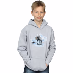 Star Wars - Sweat à capuche AT-AT - Garçon (Gris chiné)