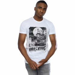 Disney - T-shirt NIGHTMARE BEFORE CHRISTMAS HAIL THE KING - Homme (Blanc)