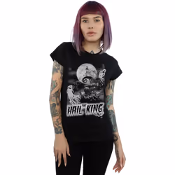Disney - T-shirt NIGHTMARE BEFORE CHRISTMAS HAIL THE KING - Femme (Noir)
