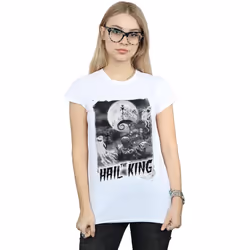 Disney - T-shirt NIGHTMARE BEFORE CHRISTMAS HAIL THE KING - Femme (Blanc)