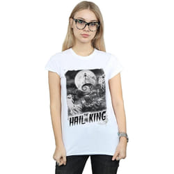 Disney - T-shirt NIGHTMARE BEFORE CHRISTMAS HAIL THE KING - Femme (Blanc)
