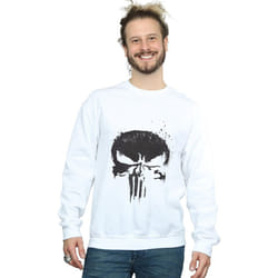 Marvel - Sweat THE PUNISHER TV SKULL LOGO - Homme (Blanc)