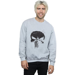 Marvel - Sweat THE PUNISHER TV SKULL LOGO - Homme (Gris chiné)