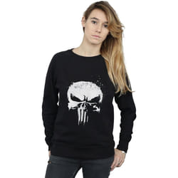 Marvel - Sweat THE PUNISHER TV SKULL LOGO - Femme (Noir)