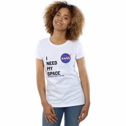 NASA - T-shirt NEED MY SPACE - Femme (Blanc)