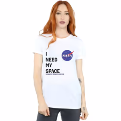 NASA - T-shirt NEED MY SPACE - Femme (Blanc)
