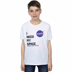 NASA - T-shirt NEED MY SPACE - Garçon (Blanc)