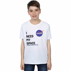 NASA - T-shirt NEED MY SPACE - Garçon (Blanc)