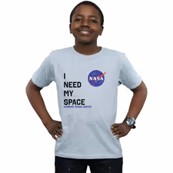 NASA - T-shirt NEED MY SPACE - Garçon (Gris chiné)