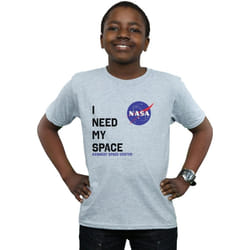 NASA - T-shirt NEED MY SPACE - Garçon (Gris chiné)